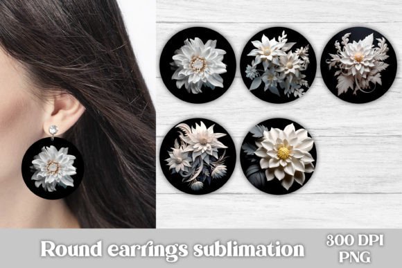 3D Flower Round Earring Sublimation: A Strategic Tool for Creative Entrepreneurs