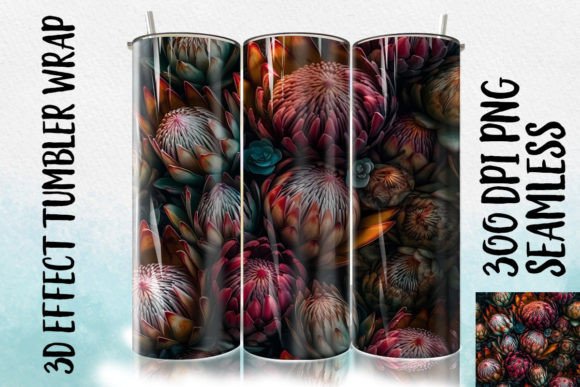 3D Protea Tumbler Wrap 1 – Creative Potential Unleashed