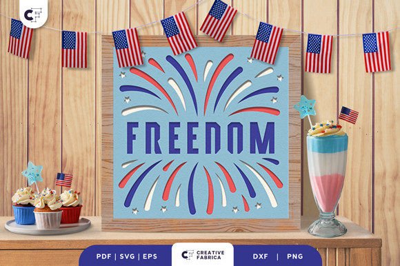 American Firework 3D Shadow Box SVG: A Patriotic and Creative Home Decor Idea