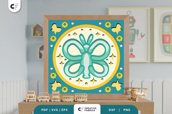 Balloon Butterfly 3D Shadow Box SVG β A Creative and Educational Craft