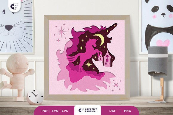 Bringing Fantasy to Life with the Unicorn Head 3D Shadow Box SVG