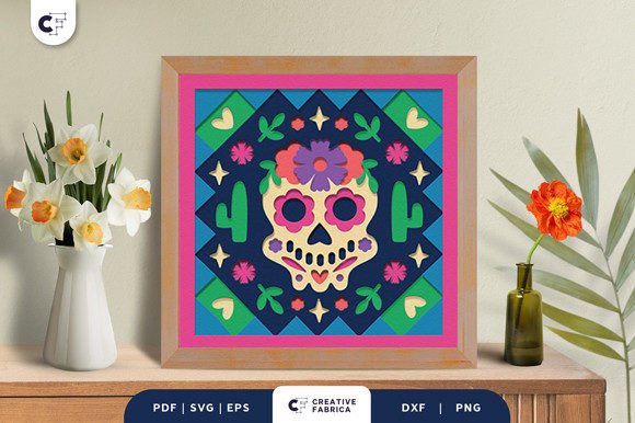 Day of the Dead 3D Paper Cut SVG: A Creative Tribute to Hispanic Heritage