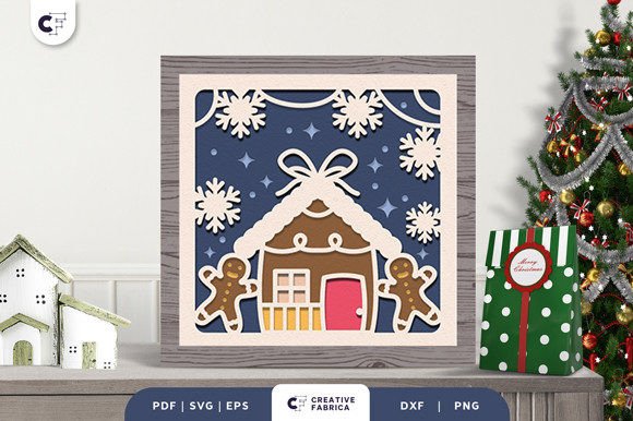 Gingerbread House 3D Light Box SVG: Integrating Festive Design into Creative Workflows