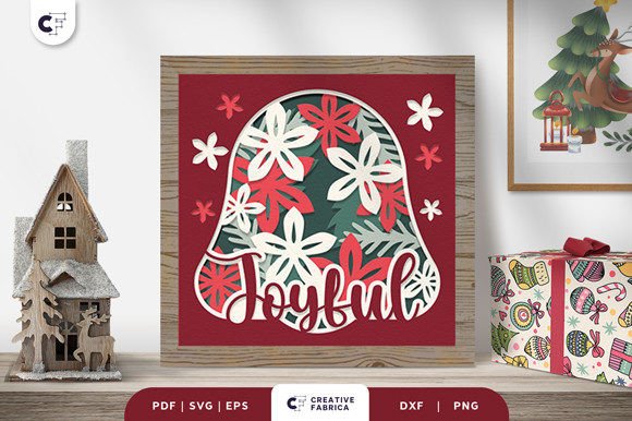 Joyful Christmas 3D Shadow Box SVG: A Detailed Review