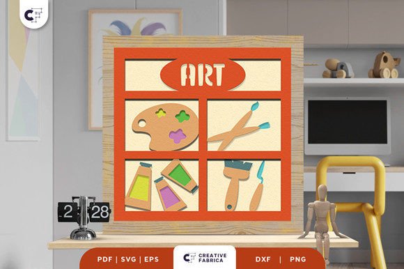 Language Art Subject 3D Shadow Box: A Creative Fusion of Craft and Classroom Utility