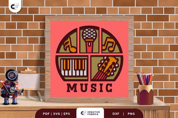 Music School Subject 3D Shadow Box β A Creative Way to Celebrate Music