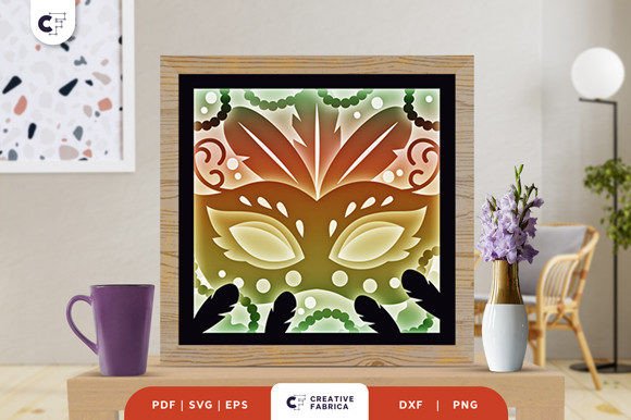 Shrove Tuesday Mardi Gras 3D Lightbox: A Strategic Addition to Festive Home Decor