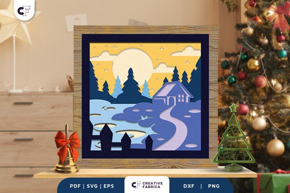 Winter Lake 3D Light Box SVG – A Practical Guide to Bringing Winter Magic into Your Space